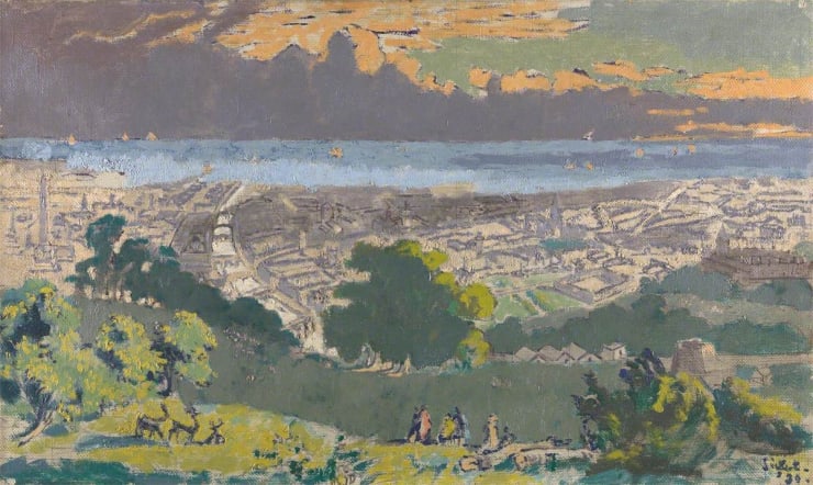 Dublin Bay from Phoenix Park