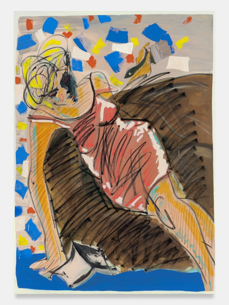 Ella Kruglyanskaya, Exhausted, with Primary Colors, 2023