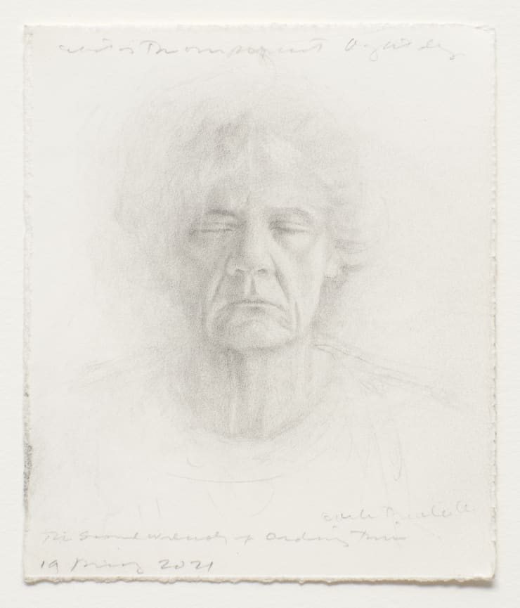 Charles Ritchie, Self-Portrait with Eyes Closed, 2021