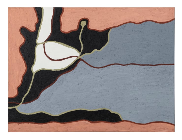 Lindsay Malay Bulgundi (Homeland), 2017 Natural ochre on canvas 120 x 90 cm 47 1/4 x 35 3/8 inches