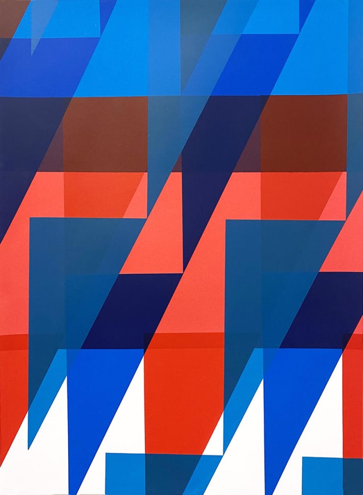 Fiona Grady, Phases (Red/Blue) III, 2020