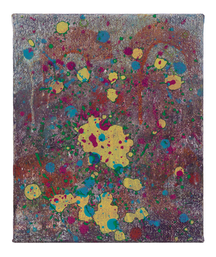 Ralph Anderson Inverfarigaig, 2024 Acrylic on jute 31cm x 26cm