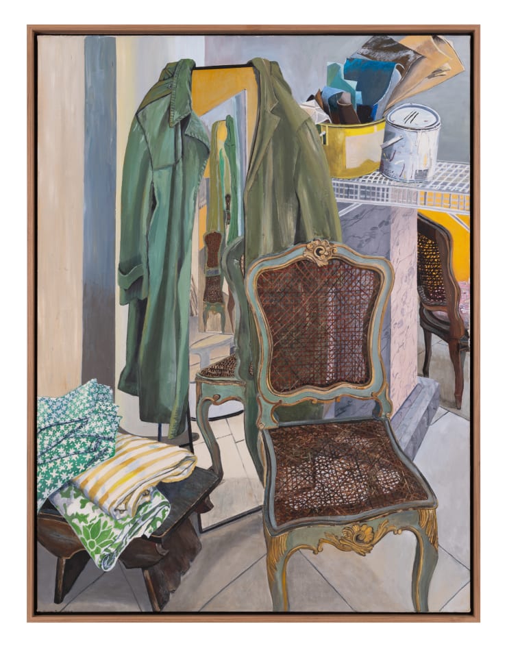 Mafalda von Hessen Green Coats, 2022 Oil on canvas 166cm x 126cm