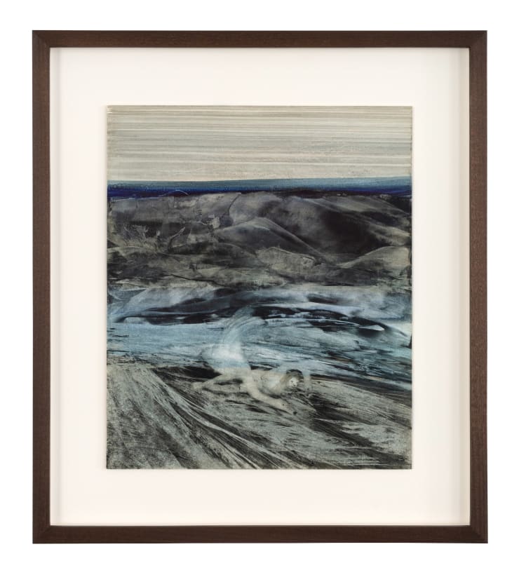 Sidney Nolan Untitled IV, 1959 Dye on kaolin-primed paper 30.5cm x 25.5cm