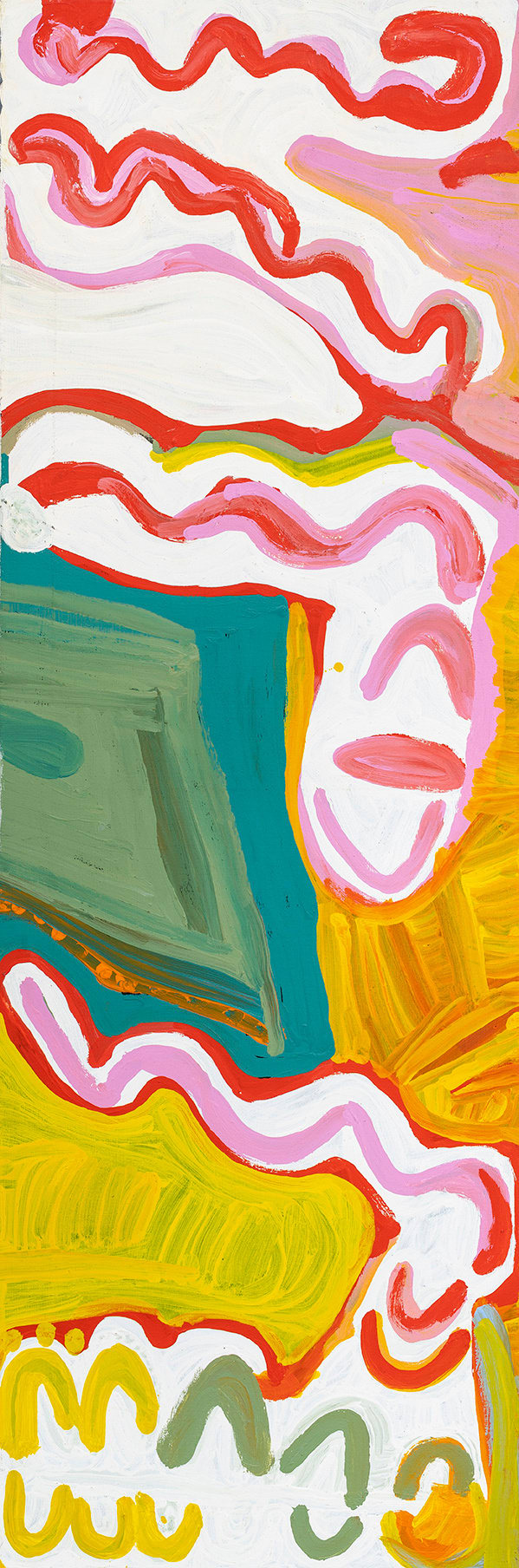 Lily Nungarrayi Hargraves, Snake (Black-headed Python) Dreaming - Warna (Mulyukuna) Jukurrpa (Nungarrayi, Napaljarri-kirlangu), 2015