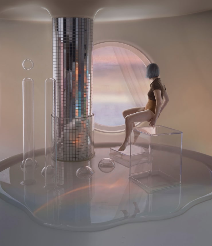 Katerina Belkina Solaris, 2022 Photography, Digital Painting 60 x 52 cm, 23 5/8 x 20 1/2 inch Edition of 7 plus 2 artist's proofs Series: For all mankind artist label and signature on verso