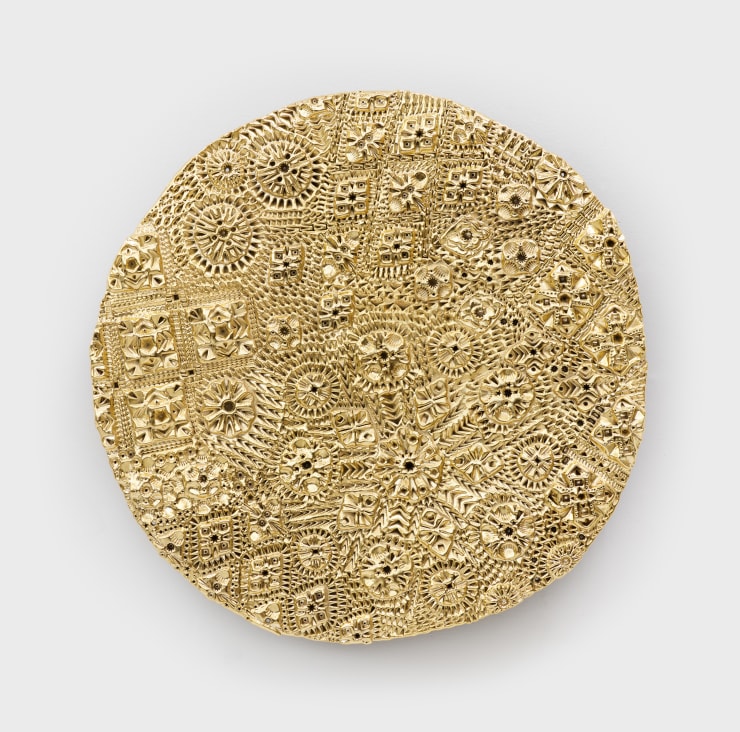 Pae White, Toing & Froing, Warm Gold, 2020