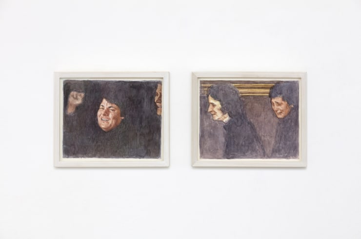 Adrian Paci, The Procession (Diptych), 2018