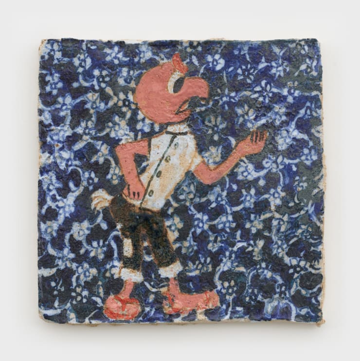 Magdalena Suarez Frimkess Untitled, 2020 glazed stoneware 14,6 x 14,6 x 1 cm / 5.8 x 5.8 x 0.4 in