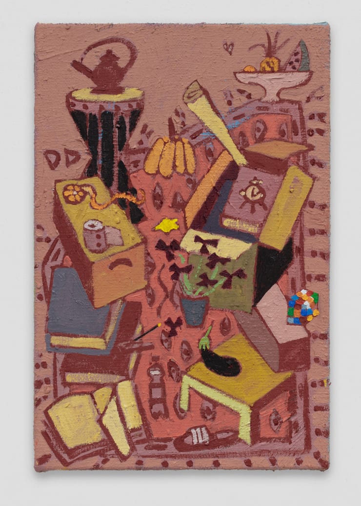 Stack with Drum and Teapot (Study), 2022