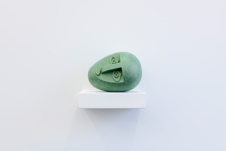 Reclining Head (green), 2023