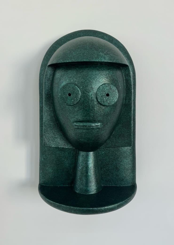 Waking Head (dark green), 2023