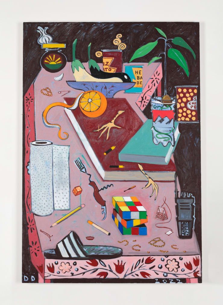 Transylvanian Table with Rubik's Cube, 2023