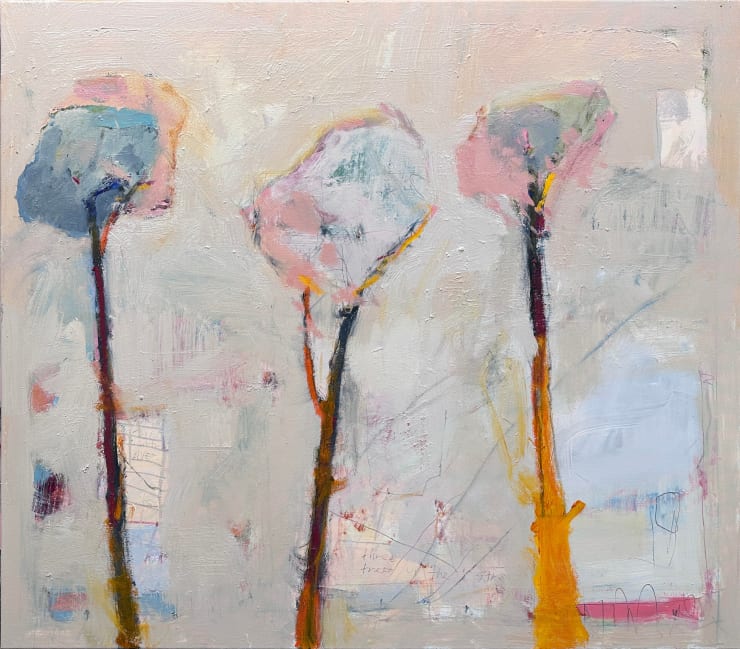Chris Gwaltney, Three Trees on Central Ave in Whitefish, 2025