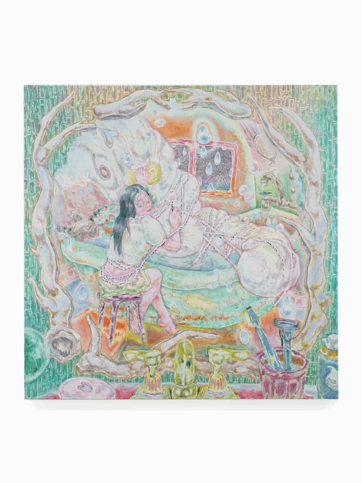 Evelyn Tan, Silkworm 3: Bathroom, 2024