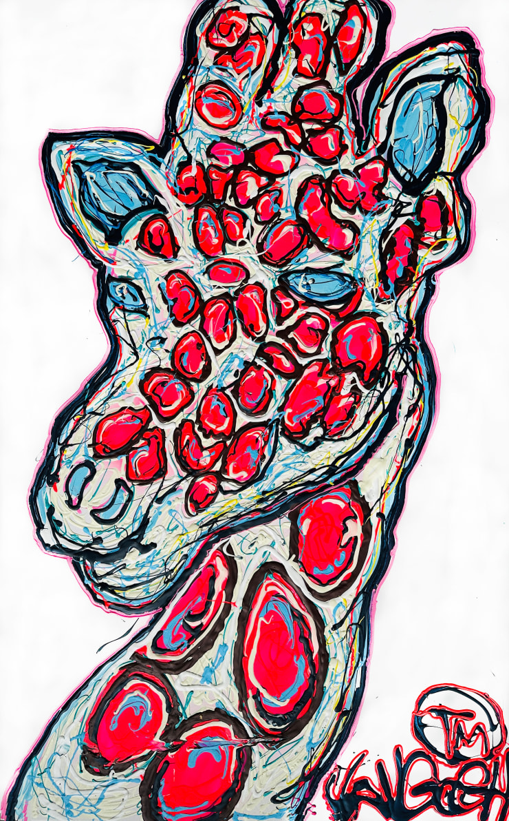 Lieuwe van Gogh, Giraffe The One That Was Slightly Intimidated When He Listened To Barry White For The First Time, 2023