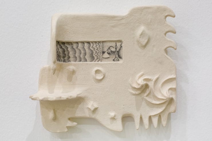 Ayla Tavares, duas ondas, funilaria (two waves, mechanical workshop), 2024