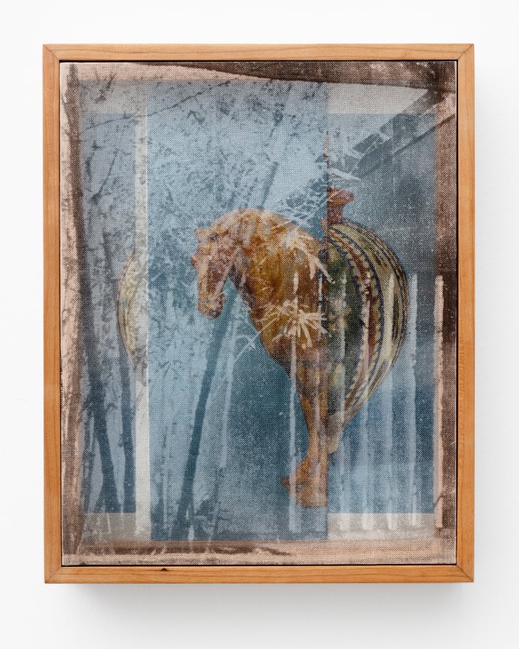 Xi Li, Screen 15 (Bamboo Courtyard, Tang Sancai), 2025