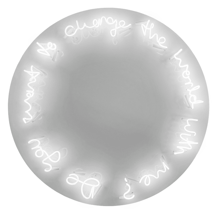 Do You Want To Change The World With Me? (White)