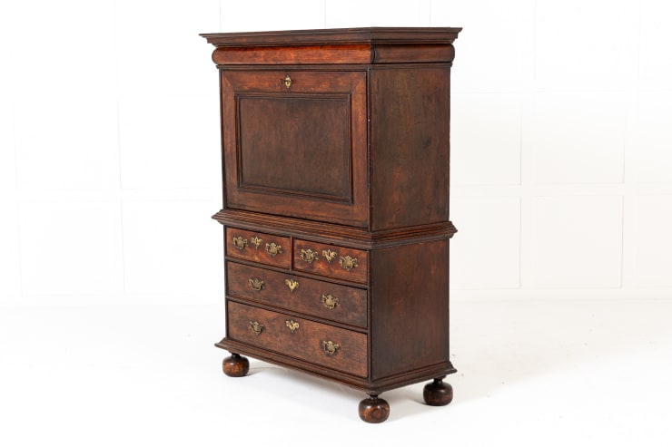 17th Century English William and Mary Period Walnut Escritoire