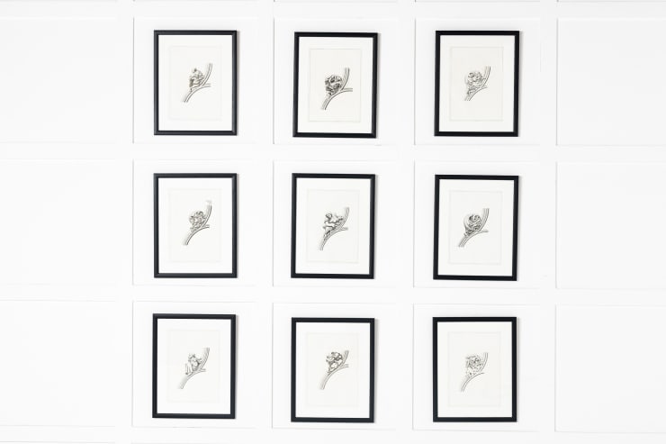 Set of Nine 19th Century Framed Engravings of Cathedral d'Auch - France