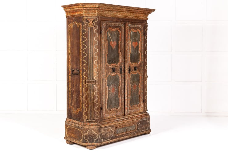 18th Century Austrian Painted Cabinet