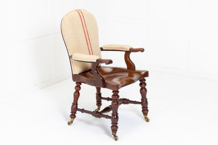 19th Century English Mahogany Armchair