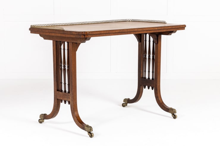 19th Century Late Regency Mahogany Writing Table