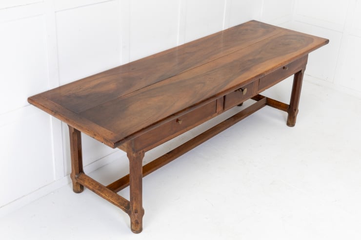 19th Century French Walnut Serving Table