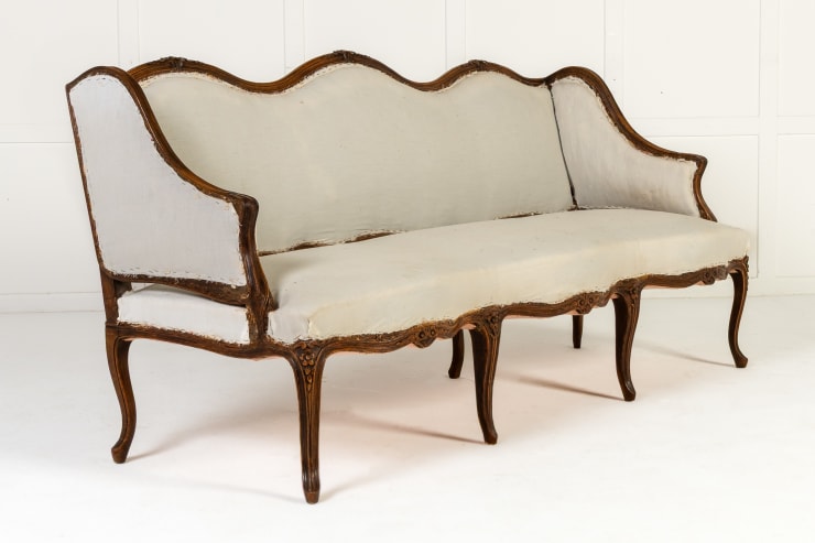 19th Century French Walnut Sofa