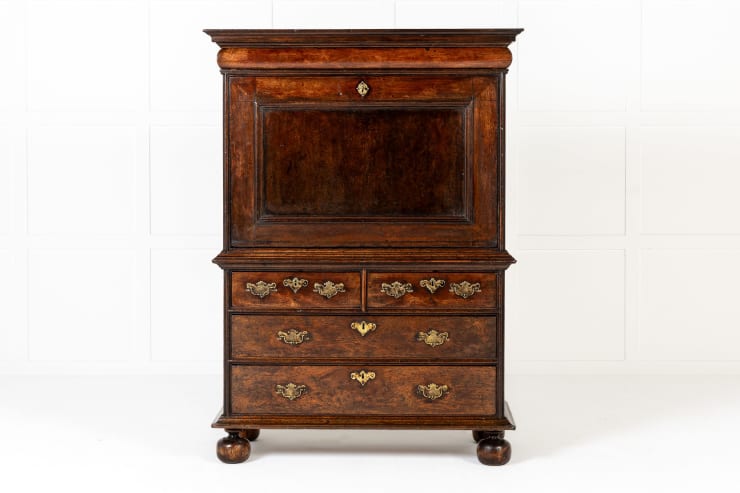 17th Century English William and Mary Period Walnut Escritoire
