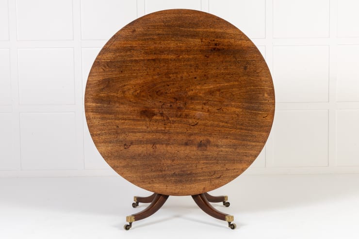 19th Century English Regency Mahogany Centre Table