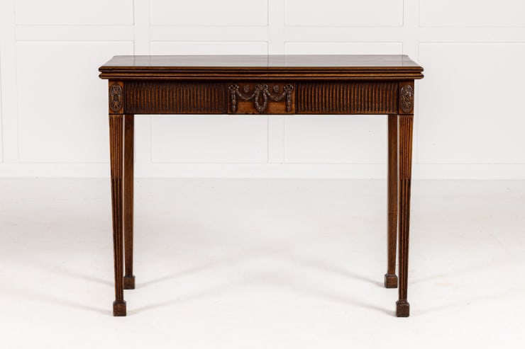 18th Century George III Mahogany Tea Table