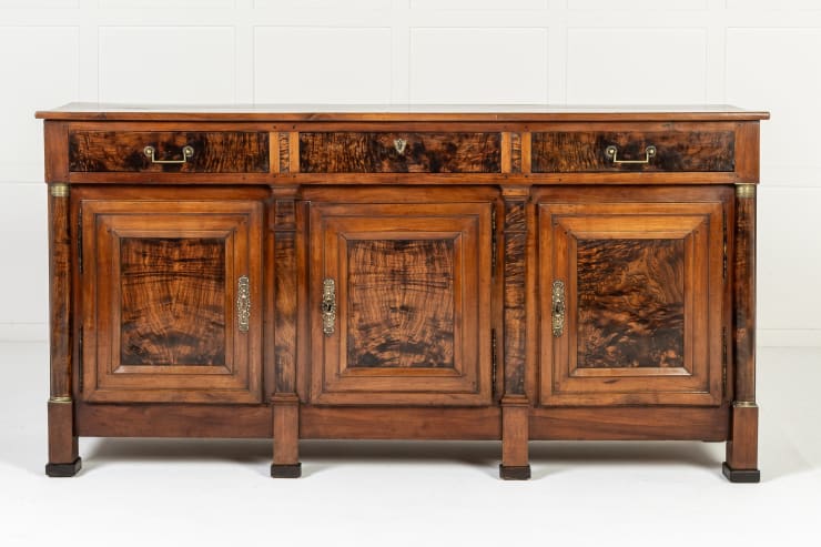 18th Century French Cherrywood and Burr Ash Enfilade