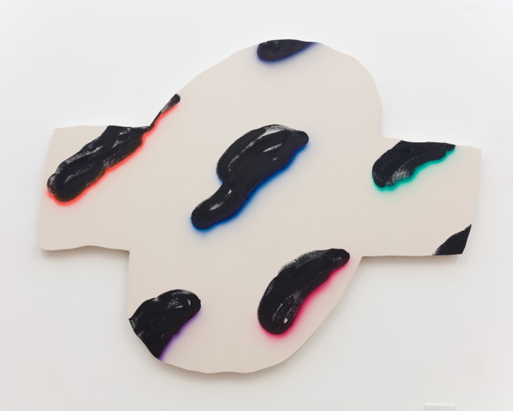 James English Leary Badge, 2016 Acrylic on shaped canvas 175.3 x 134.6 cm 69 x 53 in