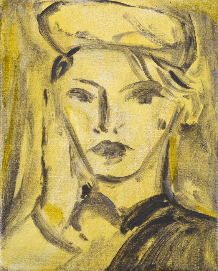 Faye Wei Wei Prince Fish Bones// Prince You Make My Thoughts Blush, 2019 Oil on Canvas 31 x 26 cm 12 1/4 x 10 1/4 in