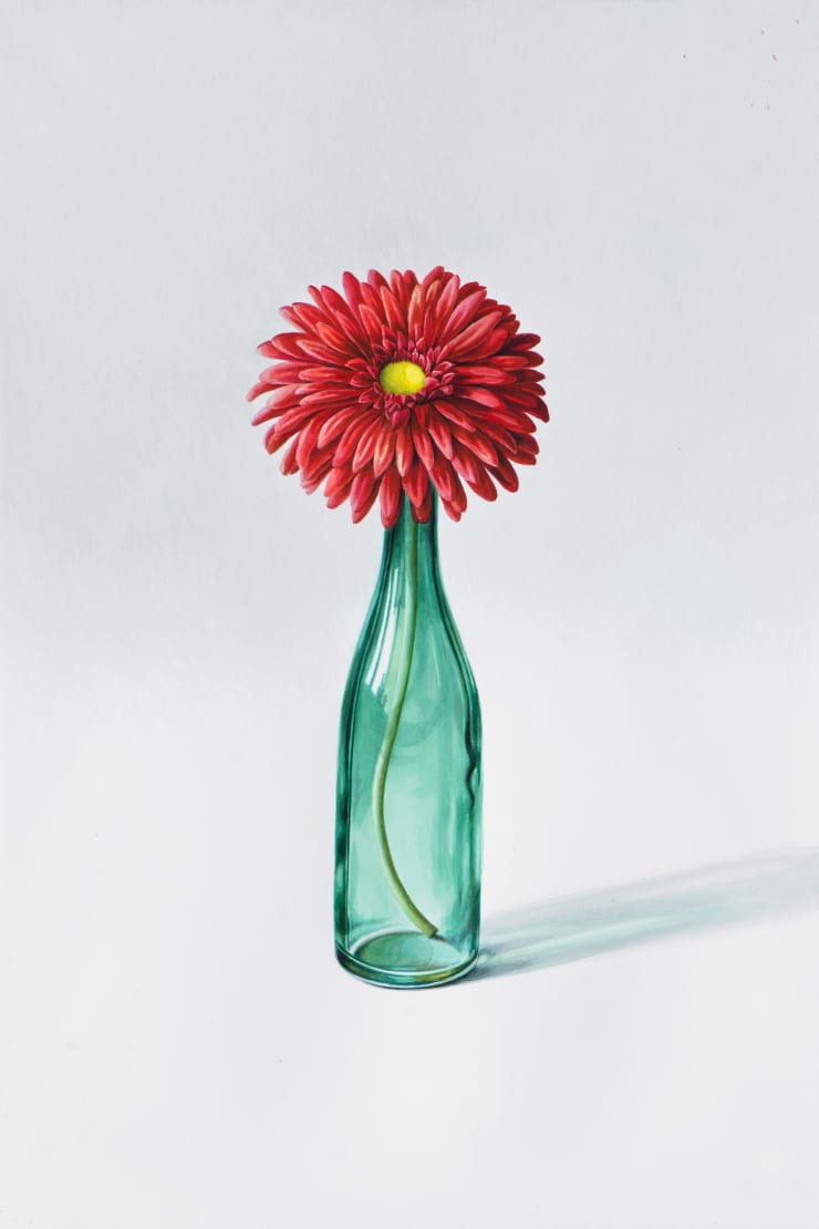 Alina Kunitsyna Kunststoff Blume vom Tisch meiner Steuerberaterin, 2019 Ink on paper 65 x 45 cm 25 5/8 x 17 3/4 in