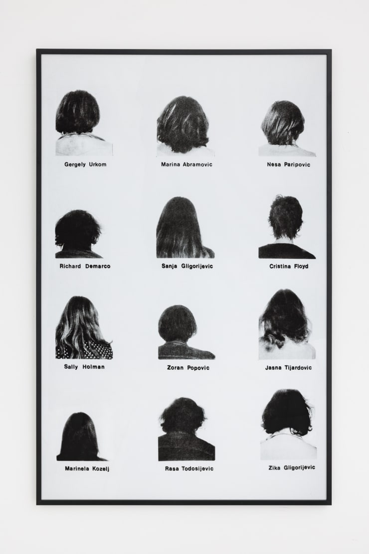 Nesa Paripovic´ PORTRETI / PORTRAITS, 1973 digital photography 137 x 88 cm 54 x 34 5/8 in (printed 2012. edtion 1/5)