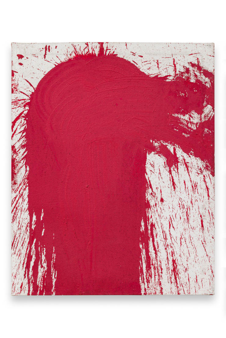 Hermann Nitsch Schüttbild , 1990 Acryl auf Leinwand 100 x 80 cm 39 3/8 x 31 1/2 in