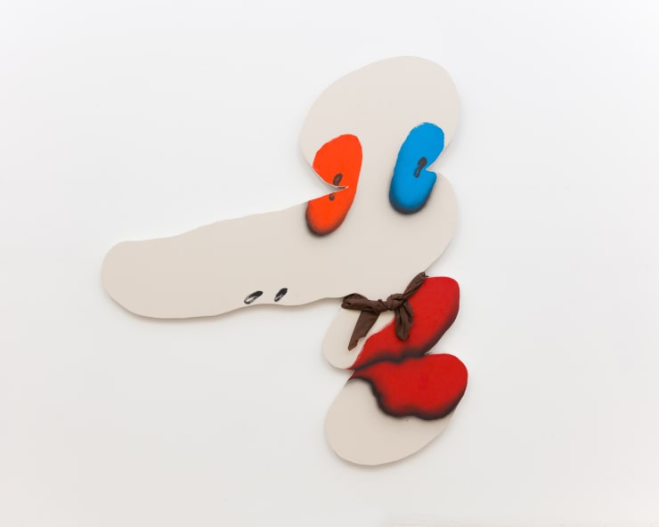 James English Leary Facehand, 2016 Acrylic and rayon on shaped canvas 160 x 165.1 cm 63 x 65 in