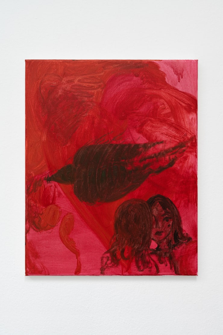 Faye Wei Wei Red II, 2022 Oil on Canvas 50 x 40 cm 19 3/4 x 15 3/4 in