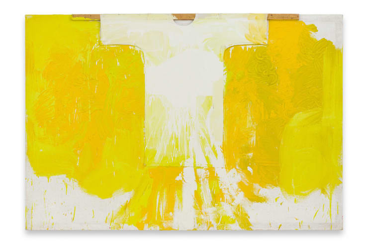 Hermann Nitsch Schüttbild, 2002 Acryl auf Jute 200 x 300 cm 78 3/4 x 118 1/8 in