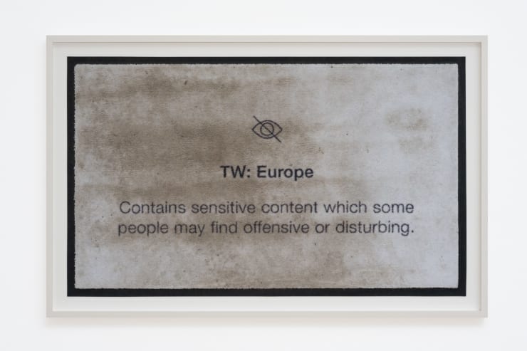 Jonas Höschl TW: Europe, 2022 Doormat 109 x 70 x 5 cm 42 7/8 x 27 1/2 x 2 in