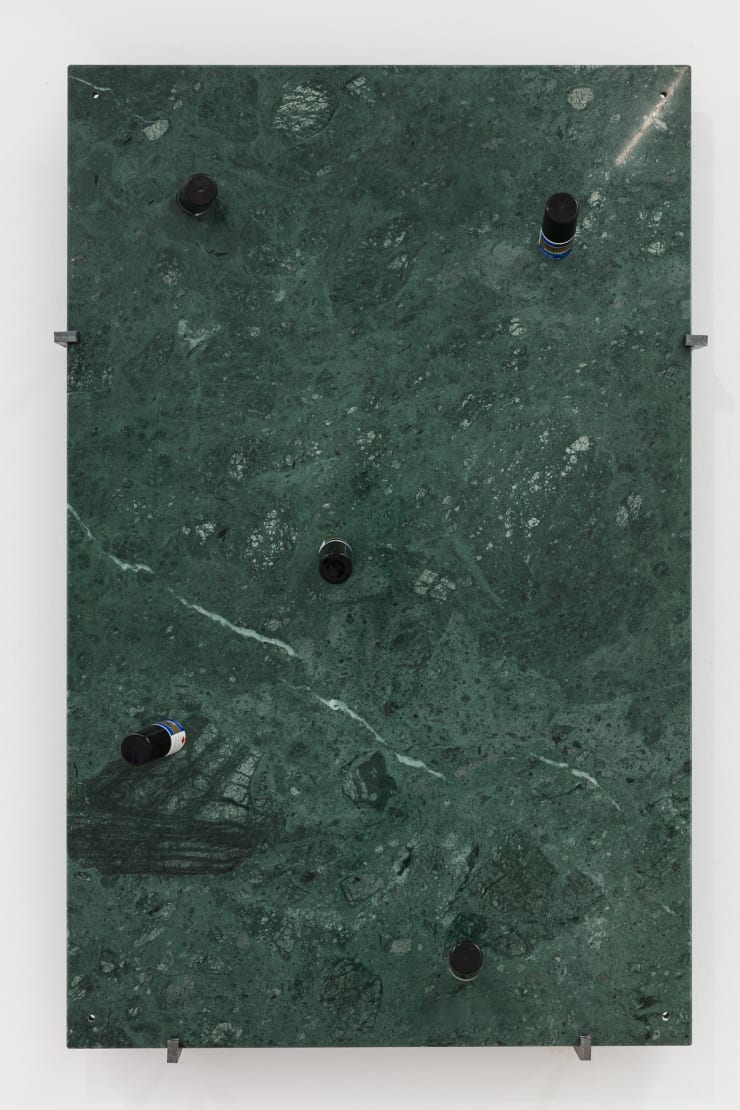 George Henry Longly kcals, 2012 green Serpentine marble, Regaine, metal fixings 700 x 1100 x 200 cm 275 5/8 x 433 1/8 x 78 3/4 in