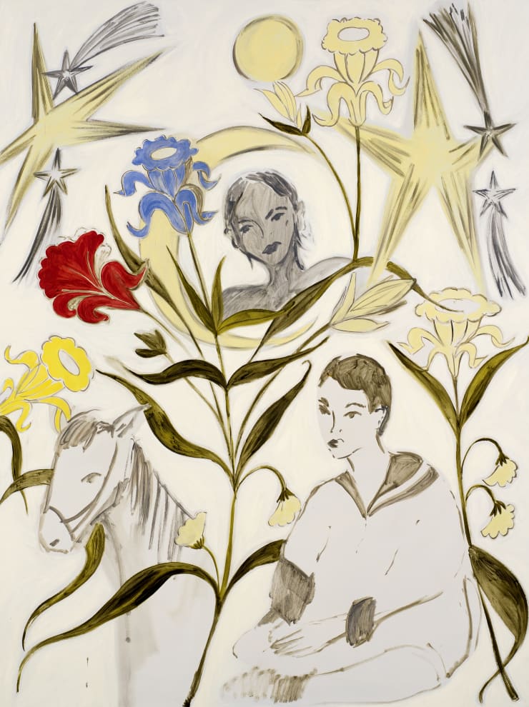 Faye Wei Wei Days and Nights Have Mingled in your Sweet Embrace, Orlando, 2019 Oil on Canvas 183 x 137 cm 72 1/8 x 54 in