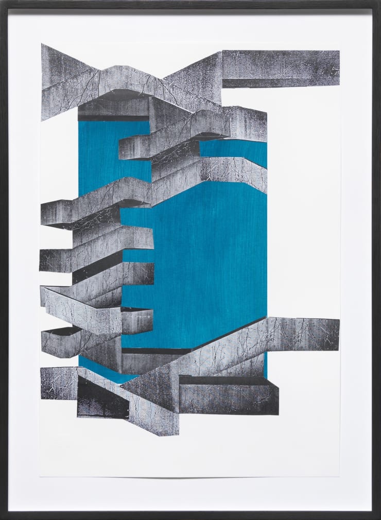 Frauke Dannert Zapfen II, 2015 Paper Collage 47 x 33 cm 18 1/2 x 13 in