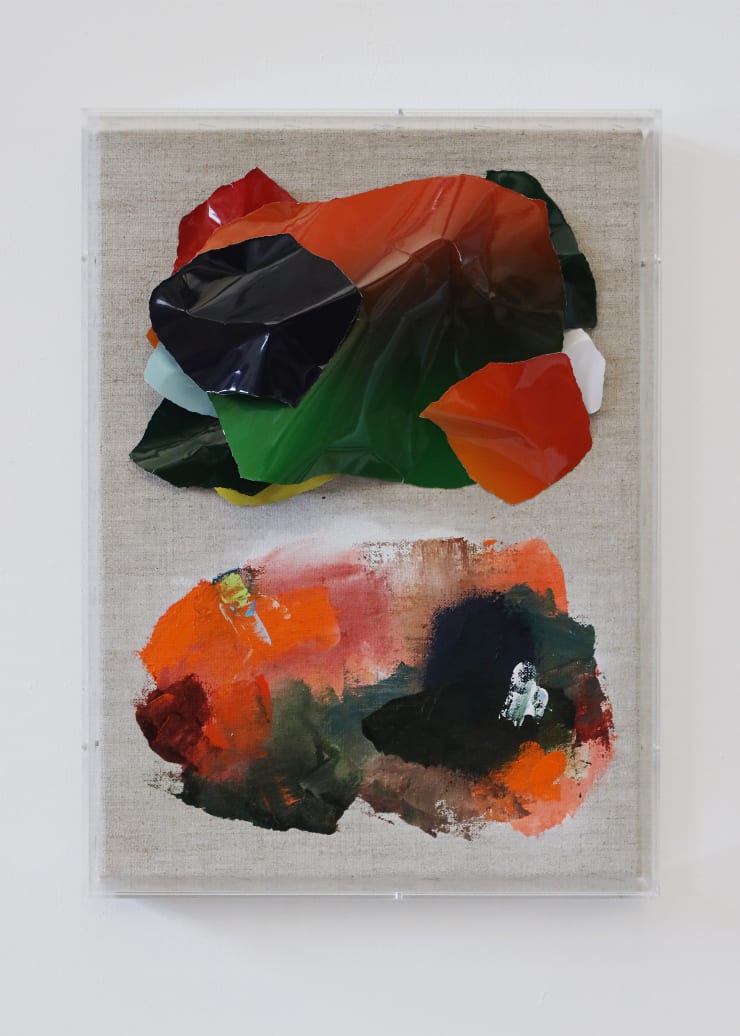 Kazuhito Tanaka Picture(s) #53, 2023 Acrylic and analog chromogenic print on canvas 34 x 25 x 6,8 cm 13 3/8 x 9 7/8 x 2 3/8 in