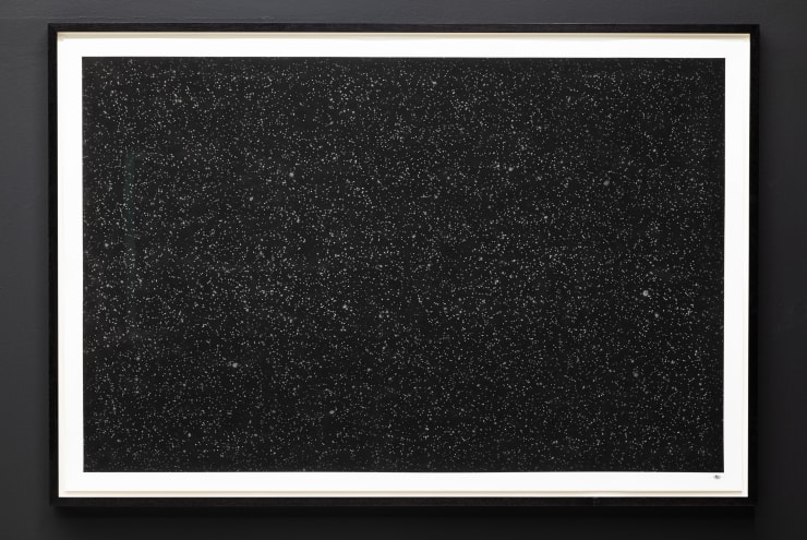 Maximilian Prüfer Rainpicture 8.12.22, 2022 Front Meteorite stain; American walnut; archival board; hardboard; Artglas 3mm UV 92% 120 x 180 cm 47 1/4 x 70 7/8 in