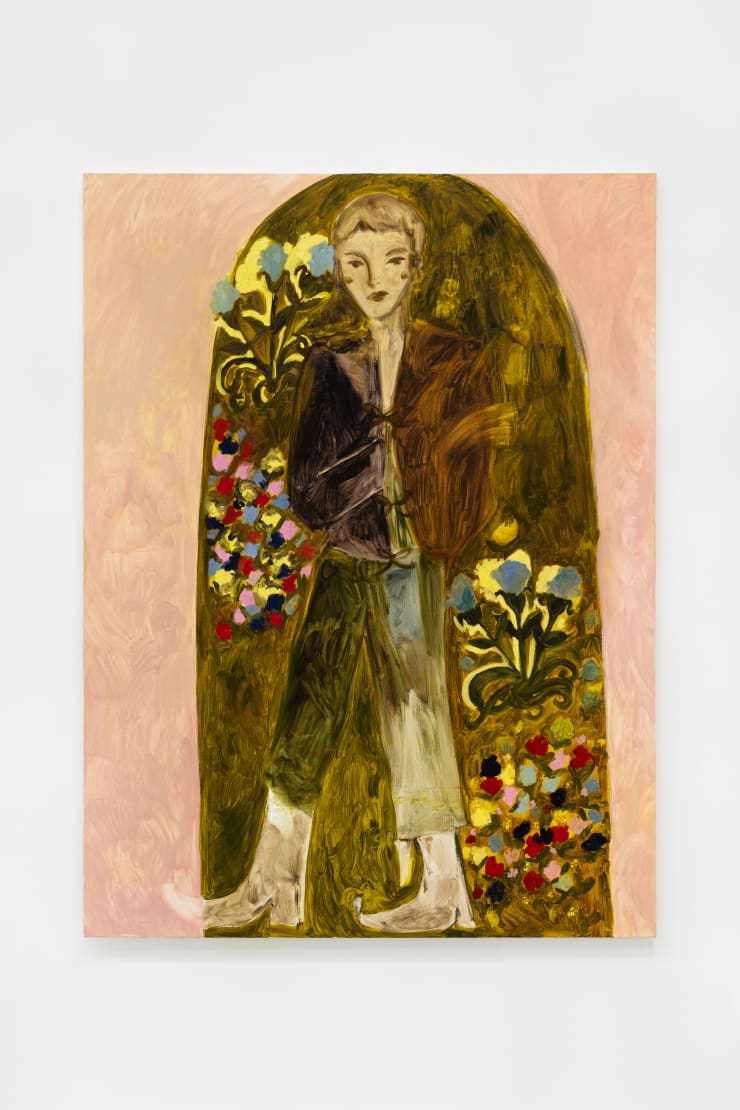 Faye Wei Wei You Came Back Late to the Hyacinth Garden, 2022 Oil on Canvas 183 x 137 cm 72 1/8 x 54 in