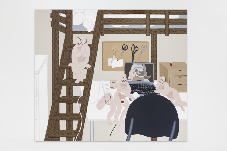 Alexander Basil Untitled, 2022 oil on canvas 190 x 220 cm 74 3/4 x 86 5/8 in